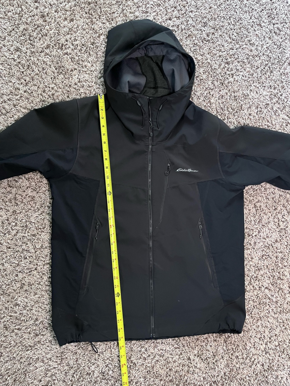 Eddie Bauer First Ascent Mens Sandstone Shield Hooded Softshell Jacket Black L - Picture 7 of 9